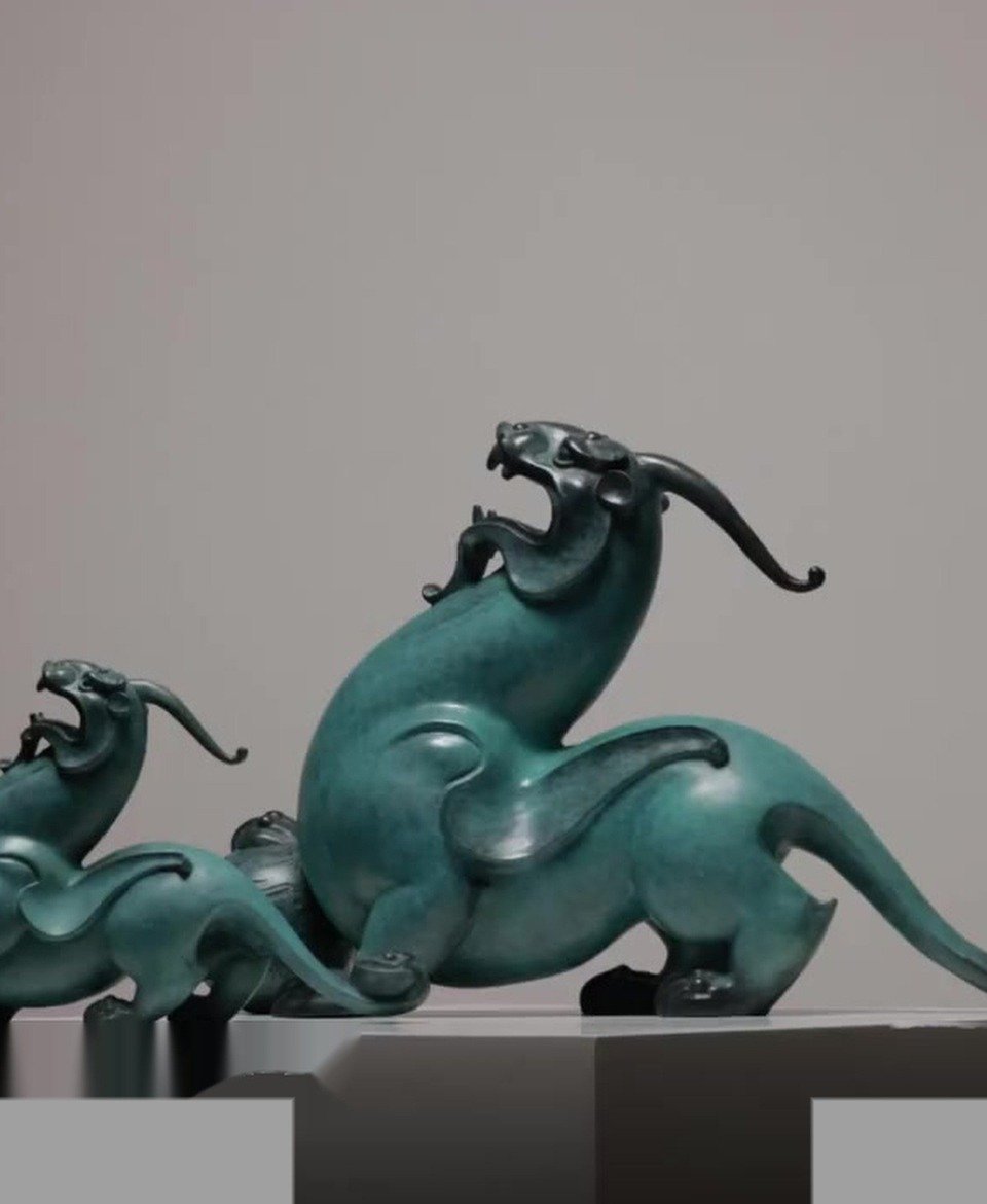 Cast Bronze Pixiu · Tianyou